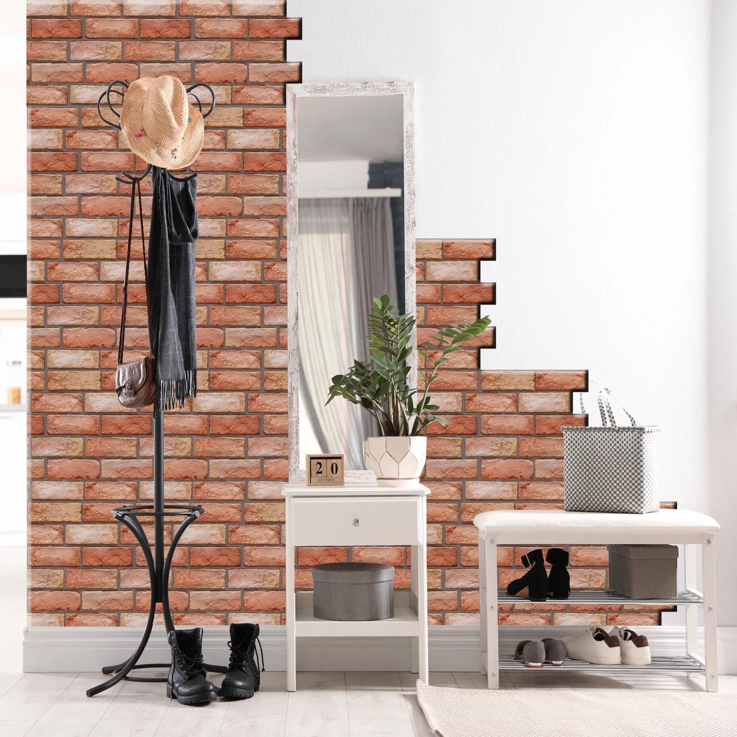 3D Brick Wall Panels