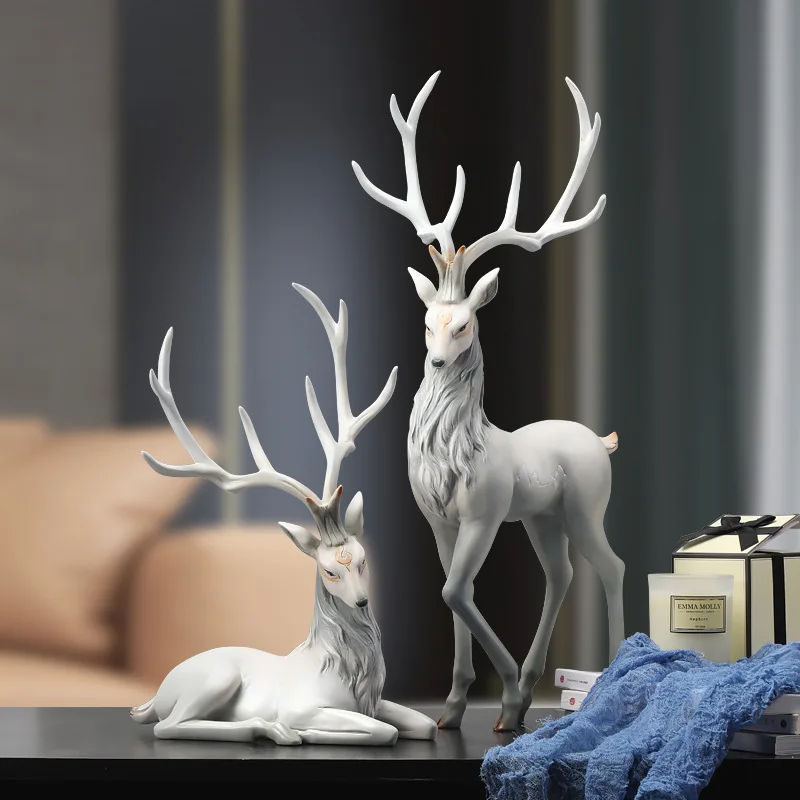 Close-up of Resin Deer Ornament